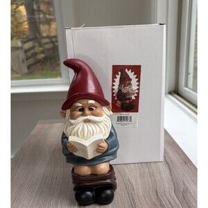 BigMouth Inc. Gnome on a Throne Garden Gnome - Outdoor / Indoor Funny Statue
